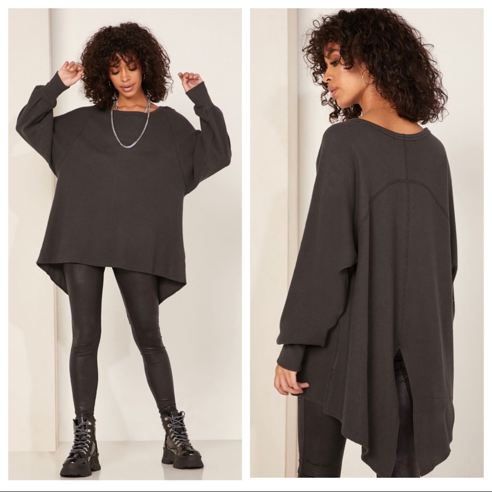 FREE PEOPLE BOHO TUNIC OVERSIZED PULLOVER TOP A2C - Picture 11 of 16